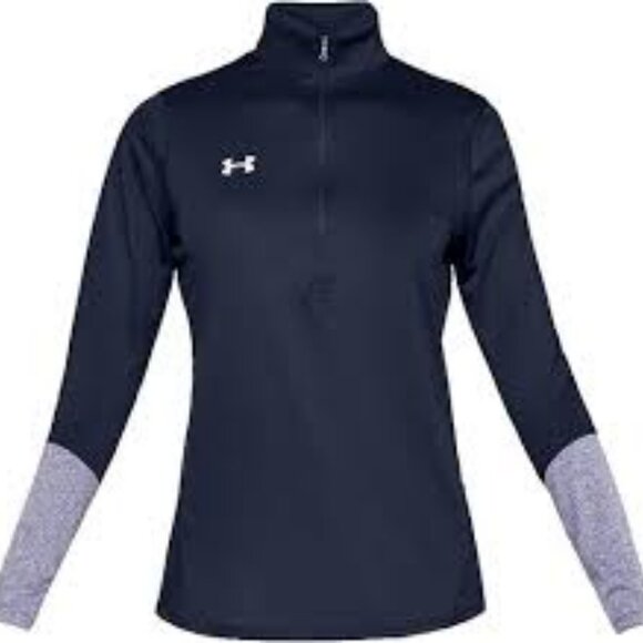 Under Armour Navy and Heather Gray Half-Zip - Picture 1 of 7